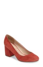 Women's Sole Society Lola Block Heel Pump .5 M - Red