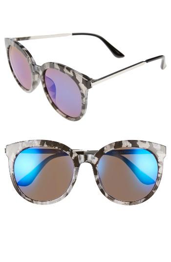 Women's Bp. 55mm Round Sunglasses - Black/ Blue