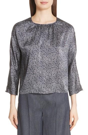 Women's Max Mara Cabala Silk Blouse Us / 50 It - Blue