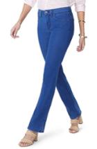 Women's Nydj Billie Side Slit Mini Bootcut Jeans - Blue