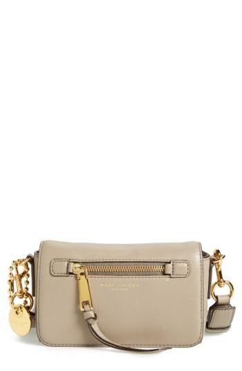 Marc Jacobs 'recruit' Leather Crossbody Bag - Brown