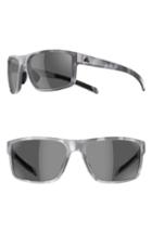 Women's Adidas Whipstart 61mm Rectangle Sport Sunglasses - Grey Havana/ Grey