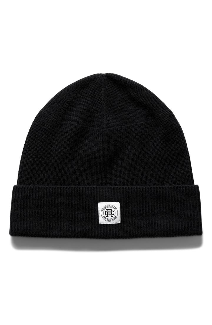 Men's Reigning Champ Merino Wool Beanie - Black