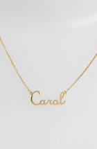 Women's Argento Vivo Personalized Script Name With Cross Necklace (nordstrom Online Exclusive)