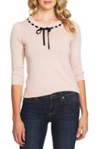 Women's Cece Ribbon Detail Sweater, Size - Pink