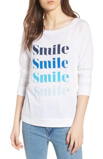 Women's South Parade Candy - Smile Smile Pullover - White