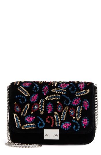 Loeffler Randal Lock Sequin Shoulder Bag -
