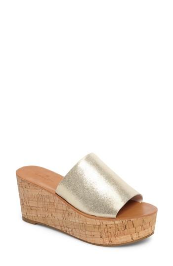 Women's Caslon Hailey Platform Sandal M - Metallic