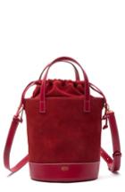 Frances Valentine Large Leather & Suede Bucket Bag -