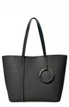 Urban Originals Heart Beat Vegan Leather Tote - Black