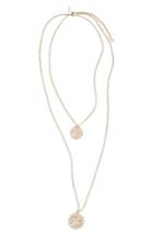 Women's Topshop Flower Two-strand Necklace