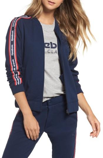 Women's Reebok Coach French Terry Jacket - Blue