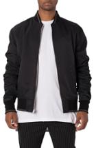 Men's Zanerobe Reversible Stripe & Solid Bomber Jacket - Black