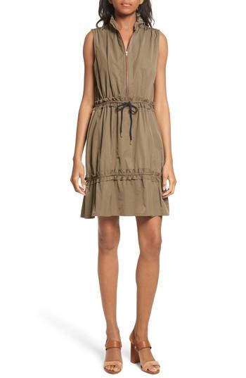 Women's See By Chloe Cinch Waist Army Dress Us / 34 Fr - Brown