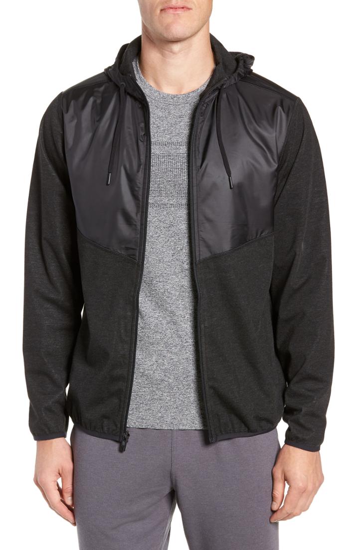 Men's Rhone Tech Terry Zip Hoodie - Black