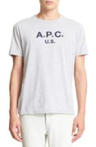 Men's A.p.c. Logo Graphic T-shirt - Grey