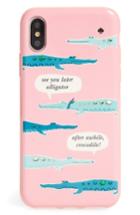 Kate Spade New York Jeweled Alligator Iphone X Case - Pink