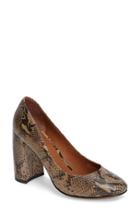 Women's Linea Paolo 'brooke' Block Heel Pump .5 M - Beige