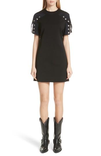 Women's Calvin Klein 205w39nyc Policeman Button Sleeve Dress Us / 36 It - Black