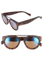 Women's A.j. Morgan Get It 48mm Sunglasses - Matte Tortoise/ Mirror