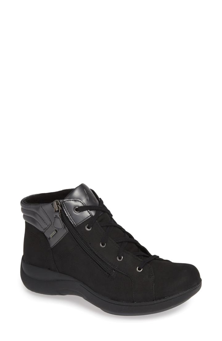 Women's Aravon Waterproof Bootie D - Black