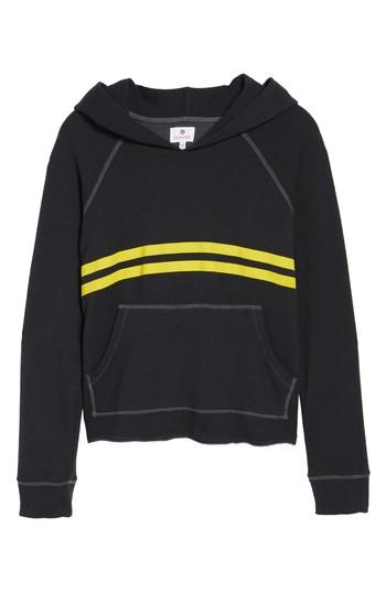 Women's Sundry Stripe Hoodie - Black
