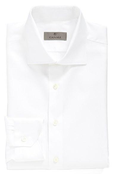Men's Canali Fit Solid Dress Shirt