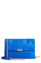 Ted Baker London Parson Leather Crossbody Bag - Blue