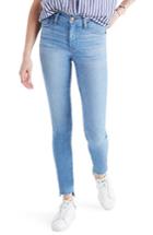 Women's Madewell Step Hem Mid Rise Ankle Skinny Jeans - Blue