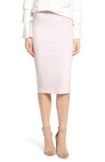 Women's David Lerner Tube High Rise Pencil Skirt - Pink