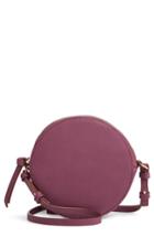 Chelsea28 Cassie Faux Leather Circle Crossbody Bag - Purple