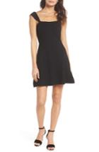 Women's Ali & Jay Night At The Improv Ponte Fit & Flare Minidress - Black