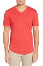 Men's Goodlife Scallop Hem V-neck T-shirt - Red