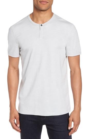 Men's Calibrate Space Dyed One-button Henley T-shirt - Grey