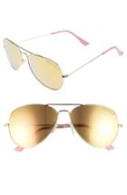 Women's Lilly Pulitzer Lexy 59mm Polarized Aviator Sunglasses - Pink