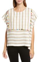 Women's Carla Fernandez Naylamp Embroidered Linen Top, Size - White