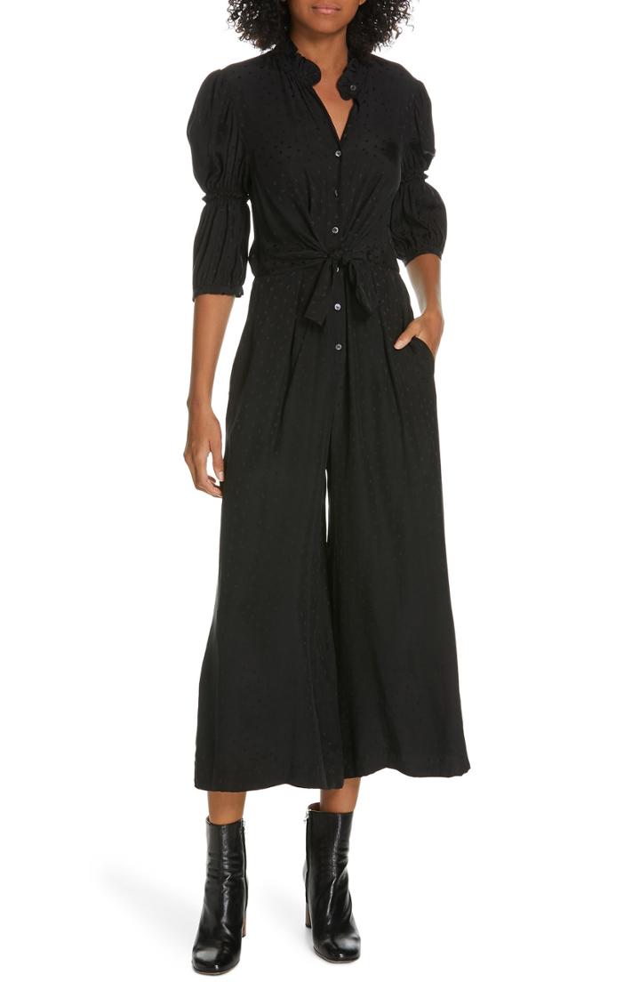 Women's Rebecca Taylor Silk Jacquard Jumpsuit