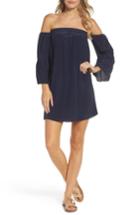 Women's Lilly Pulitzer Sanilla Silk Off The Shoulder Dress