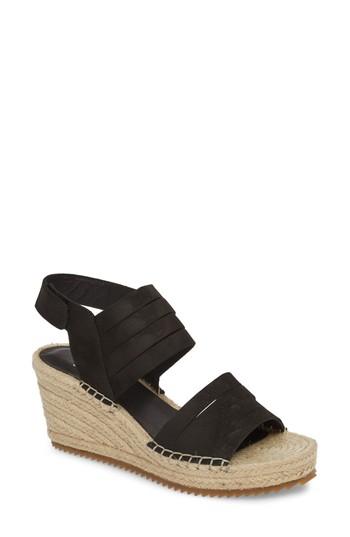 Women's Eileen Fisher Largo Espadrille Wedge Sandal M - Metallic