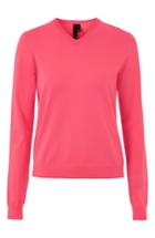 Women's Topshop By Boutique V-neck Sweater Us (fits Like 0) - Pink