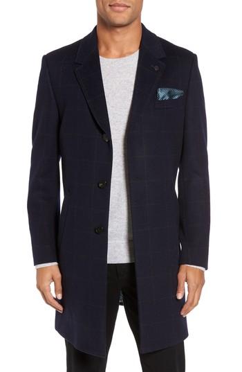 Men's Ted Baker London Endurance Wool Blend Overcoat