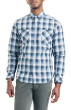 Men's Good Man Brand Shadow Slim Fit Plaid Sport Shirt - Blue