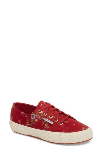 Women's Superga 2750 Satin Jacquard Sneaker Us / 36eu - Red