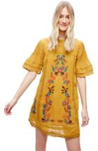 Women's Free People 'perfectly Victorian' Minidress - Yellow