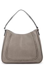 Sole Society Sarafina Faux Leather Shoulder Bag - Grey