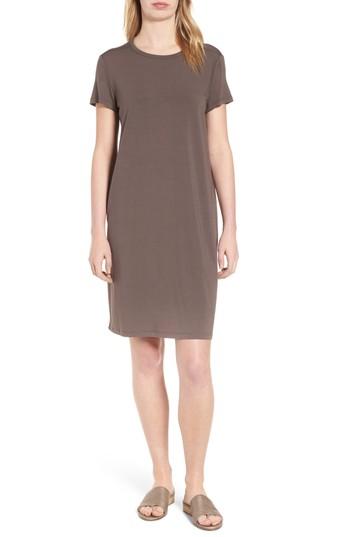 Women's Eileen Fisher Jersey Shift, Size - Grey