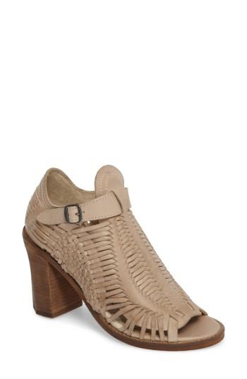 Women's Naughty Monkey Killion Open Toe Bootie M - Beige