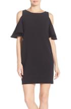 Women's Chelsea28 'peek-a-boo' Cold Shoulder Shift Dress - Black