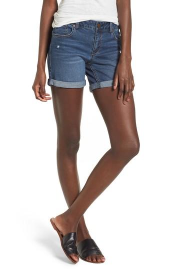 Women's 1822 Denim Roll Cuff Denim Shorts - Blue