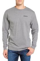 Men's Patagonia P-6 Logo Organic Cotton T-shirt - Grey